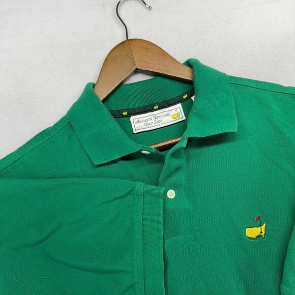 Masters Other - Vintage Masters Polo Shirt men's Large Green Augsta National Golf Shop CLEAN 90s